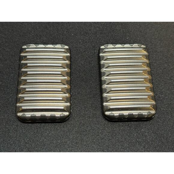 🔥Magnus Crinkle Titanium with Zirc Inlay on Stainless Plates 3 Click Slider🔥 - Picture 2 of 6